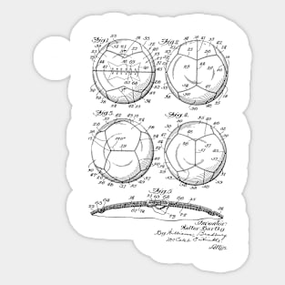 Ball Vintage Patent Hand Drawing Sticker